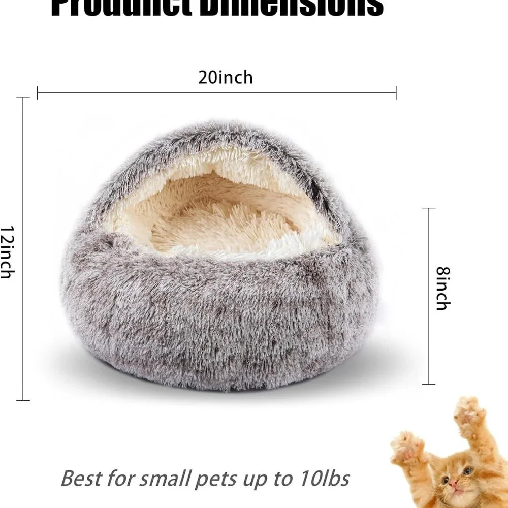 Cat Beds for Indoor Cats,Cat Cave for Puppy and Kitty,Calming Small Dog Bed for